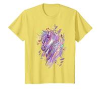 Caballo Camiseta Niñas Mujer Regalo Ecuestre Caballos Camiseta, Niños, Limón, 8 años