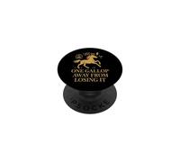 Caballo Chica Humor Granero Vida Sillín SASS Riding Club PopSockets PopGrip Adhesivo