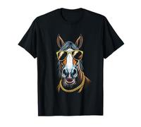 Caballo Con Gafas De Sol, Cool Funny Rebel Boss Hip Camiseta