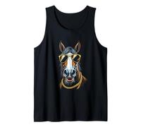 Caballo Con Gafas De Sol, Cool Funny Rebel Boss Hip Camiseta sin Mangas