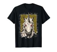 Caballo con Ojos Rojos Street Style Vibes Camiseta