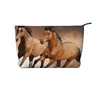 Caballo Corriendo, Animal Salvaje,Neceser de Pana, Neceser de Maquillaje portátil, Neceser de Viaje
