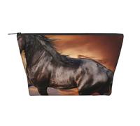 Caballo Corriendo en la Pradera, Bolsa de artículos de tocador Bolsa de Maquillaje Bolsa de cosméticos Bolsa de artículos de tocador de Viaje portátil