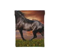 Caballo Corriendo en la Pradera, Squeeze Top Wallet Bolsa de Almacenamiento para Mujer Monedero pequeño Bolsa de Cambio
