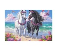 Caballo Corriendo Puzzle 1000 Piezas Papel Adolescentes Fauna Silvestre Actividad Días Libres Actividad Mente Colección Rompecabezas Regalo Creativo 1000 PCS