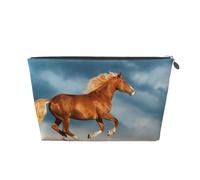 Caballo Corriendo Rojo, Bolsa de artículos de tocador Bolsa de Maquillaje Bolsa de cosméticos Bolsa de artículos de tocador de Viaje portátil