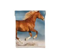 Caballo Corriendo Rojo, Squeeze Top Wallet Bolsa de Almacenamiento para Mujer Monedero pequeño Bolsa de Cambio