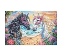 Caballo Corriendo Rompecabezas 1000 Piezas Cartón Resistente para Mayores Mejora Atención Entrenamiento Memoria Diversión Grupal Detalle De Regalo 1000 PCS/75x50cm