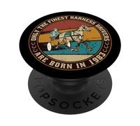 Caballo Cumpleaños Nacido en 1983 Carreras al trote PopSockets PopGrip Adhesivo