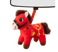 Caballo de Año Nuevo Chino | Lindo Portátil Dulce Animal Llaveros | Llavero Mascota Caballo - para Coches Bolsas Escaparate Casa Escuela Oficinas Cafés Librerías Sofás Estantes Estantes Vitrinas