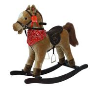 Caballo De Balancín Con Sonidos Marrón Claro