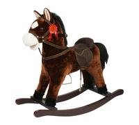 Caballo De Balancín Con Sonidos Marrón Oscuro