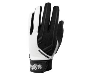 Caballo de batalla Rawlings 1050 juventud guantes de bateo - BGP1050TY-B-88, Negro