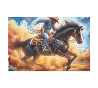 Caballo de Caballero Puzzles 1000 Piezas Obra De Arte Colorido Bestias fantásticas Rompecabezas para Adultos Decoración Hogar Moderno DIY Creativo Desafío 1000 PCS