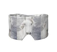 Caballo de Camarga,Máscara para ojos con bloqueo de luz y protección ocular completa para dormir, orejeras y ojos.