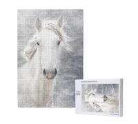Caballo de Camarga,Rompecabezas de Madera de 1000 Piezas para Adultos y Adolescentes.
