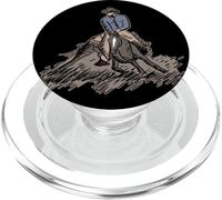 Caballo de Corte de Caballo Occidental para Vaqueros de Ganado PopSockets PopGrip para MagSafe