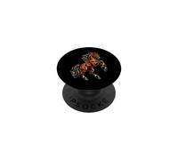 Caballo de cría Tradicional Estilo Tatuaje Obra de Arte Ecuestre PopSockets PopGrip Adhesivo