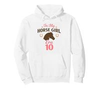 Caballo de cumpleaños para niñas de 10 años, Poni de cumpleaños Ecuestre Sudadera con Capucha