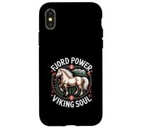 Caballo de fiordo Noruego Alma vikinga del Poder del fiordo Carcasa para iPhone X/XS