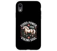 Caballo de fiordo Noruego Alma vikinga del Poder del fiordo Carcasa para iPhone XR