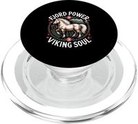 Caballo de fiordo Noruego Alma vikinga del Poder del fiordo PopSockets PopGrip para MagSafe
