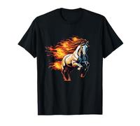 Caballo de Fuego con Llamas Caballo Salvaje horóscopo Chino Camiseta