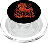 Caballo de Fuego con Llamas Caballo Salvaje horóscopo Chino PopSockets PopGrip para MagSafe