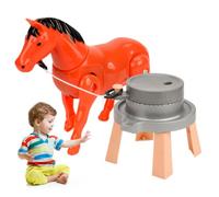 Caballo de Juguete eléctrico Giratorio para niños, Recargable con Molino, Juego Realista de articulación Flexible