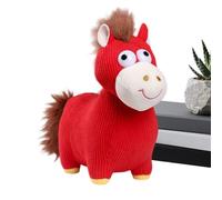 Caballo De Peluche - Año Nuevo Chino 2026, Linda Mascota, Decoración Resistente para El Festival De Primavera, Regalo para Niños | Un Regalo Confiable para Familiares Y Amigos