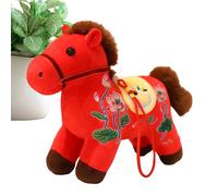 Caballo de peluche, chino de máscara de Año Nuevo, 2026 Año del Caballo, función de vacaciones decorativa, función de felpa suave, categoría de decoración , para , en