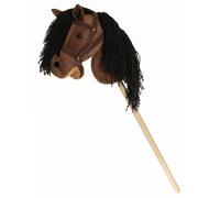 Caballo de Peluche con bastón de Madera Riendas de 80 cm