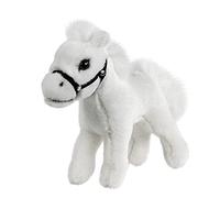 Caballo de peluche con forma de nube, color blanco, 20 cm