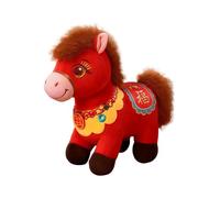 Caballo de Peluche | Figuras y muñecas de Estilo Chino - Lindo Peluche en Forma de Caballo | Regalo para Adultos, niños, niñas, Año Nuevo Chino, Pascua y Maestros de