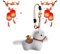 Caballo De Peluche - Figurita De Muñeca Coleccionable Suave Y Colgante,con Cordón y Llavero de Peluche para Colgar - para Mujeres Hombres y Niños Regalo Cumpleaños Navidad Año Nuevo 2026 Detalles para