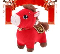 Caballo De Peluche: Juguete De Peluche De Caballo De 9,84 X 7,48 X 3,35 Pulgadas, Mini Flopsie Horsee | Figura Suave De Año Nuevo Chino De La Suerte Para Niños Y Adultos, Sofá, Mesita De Noche, Escrit