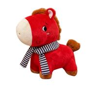 Caballo de Peluche | Muñeco De La Suerte Rojo Para El Año Nuevo 2026 - Mascota De Caballo Chino De Pie 2026 | Para Amigos Familia Compañeros De Trabajo Adultos Hogar Oficina Coche Sala De Estar