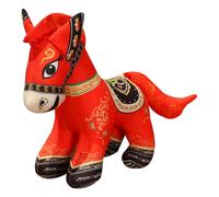 Caballo de Peluche para el Año Nuevo Chino - Peluche Confortante | 2026 Año Del Caballo Mascota,Para Niños Adultos Coleccionistas Sala Sofá Juego Viaje Cumpleaños Fiesta