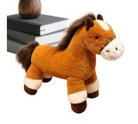Caballo de Peluche Suave | 2026 Festival De Primavera Mascota Caballo Juguete De Peluche,Mascota De ,Para Niños Apasionados De Equitación Casa Habitación De Niños Mesita De Noche Fez