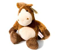 Caballo de peluche supersuave, 28 cm, color marrón