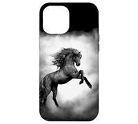 Caballo de Semental Salvaje Negro criando con Melena Que Fluye Carcasa para iPhone 12 Pro MAX