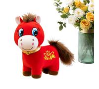 Caballo del zodiaco chino - Figura de animal de peluche, de personaje 2026 | Adorable animal de peluche con de vacaciones, memento de viaje regalo para celebración, adecuado para el