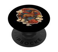 Caballo del Zodiaco Chino Lunar PopSockets PopGrip Adhesivo