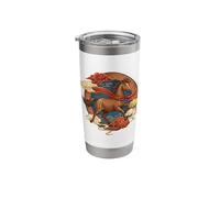 Caballo del zodiaco chino Lunar Vaso térmico de acero inoxidable de doble pared