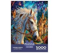Caballo Diamante Puzzle De 1000 Piezas, Moderno DIY,Entretenimiento Creativo para Adultos Y Niños Mayores De 12 Años Imposible Rompecabezas - Obra De Arte 38x26cm/1000pcs