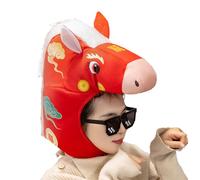 Caballo Disfraz Hat, 2026 Dress-Up Headwear, Chino Año Nuevo Horse-Themed Traje Accessory, Fun Festival Hat for Women, Girls Carnival Party Holiday Celebration Birthday Disfraces Events Cosplay