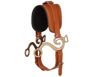 Caballo ecuestre con punta de metal, piel sintética, cabestro ajustable con acolchado textil, banda para cejas de 15 cm