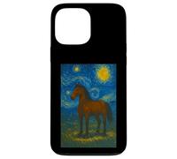 Caballo Ecuestre Rodeo Cowboy - Van Gogh Starry Night Style Carcasa para iPhone 13 Pro Max