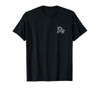 Caballo Ecuestre Saltando Minimalista Blanco y Negro Camiseta