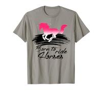 Caballo galopp equitación Caballos Amante Rosa Chica Salvaje Frase Camiseta